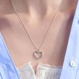 [24SP]heart frame necklace