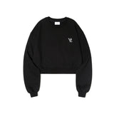 VZプリンティングクロップドスウェットシャツ / VZ Printing Crop Sweat Shirts Black