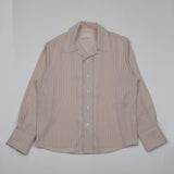 ASCLO Laro Stripe Open Collar Shirt (5color) (6573122224246)