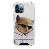エッセンシャルフーディーブルーキャットケース / essential hoodie blue cat case