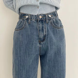 ボタンアクセンテッドジーンズ / Button-Accented Jeans