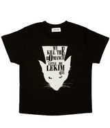デビルキャットTシャツ/LEKIM DEVILL CAT T-SHIRT BLACK (WOMAN)
