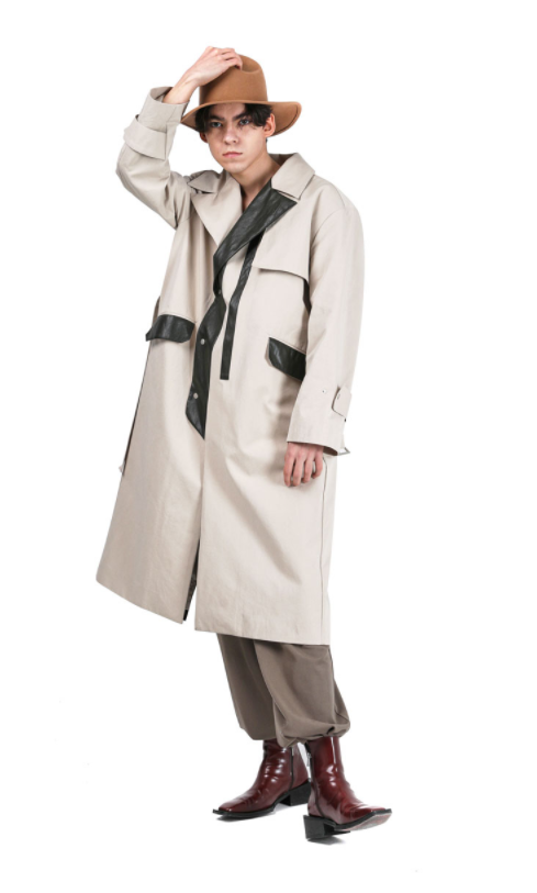 Leather pointed single coat (6539908415606)