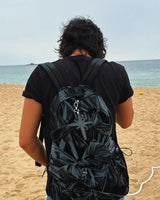 Knotted Backpack (Glossy-Black)