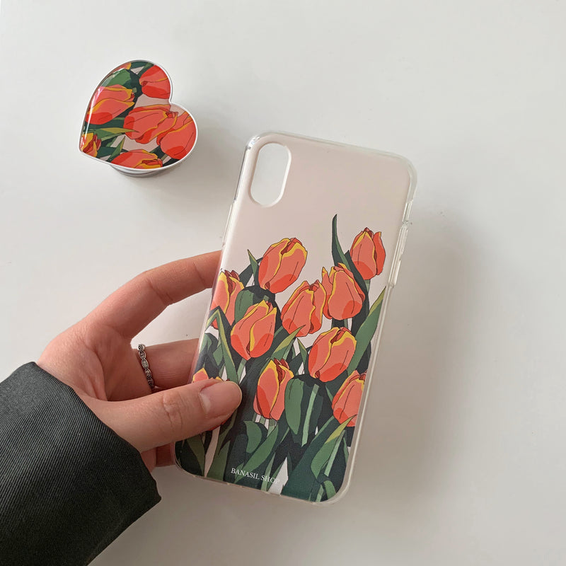 Mango Tulip / jelly type iPhone Galaxy Case (6581126529142)