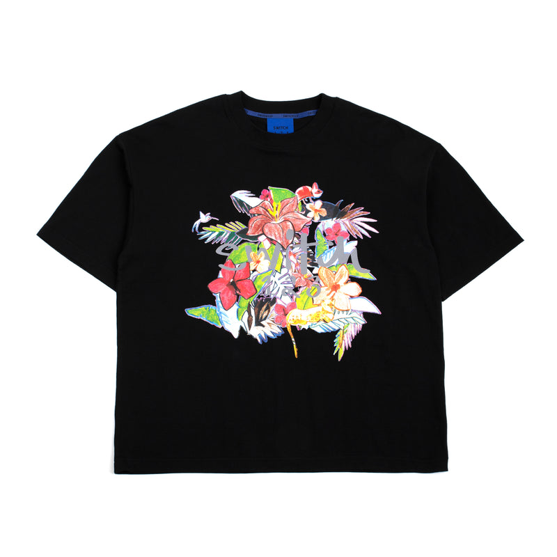 エキゾチックフラワーTシャツ/EXOTIC FLOWER T-SHIRT(UNISEX)_SWS3TS10BK
