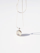 ピューピルネックレス/Pupil necklace _ white opal