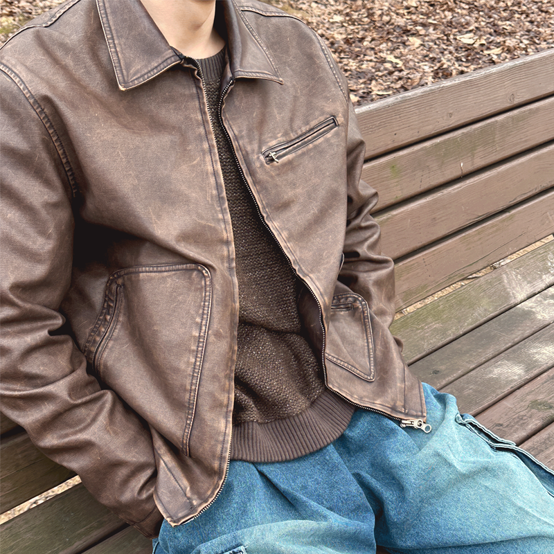Bore Vintage Leather Jacket