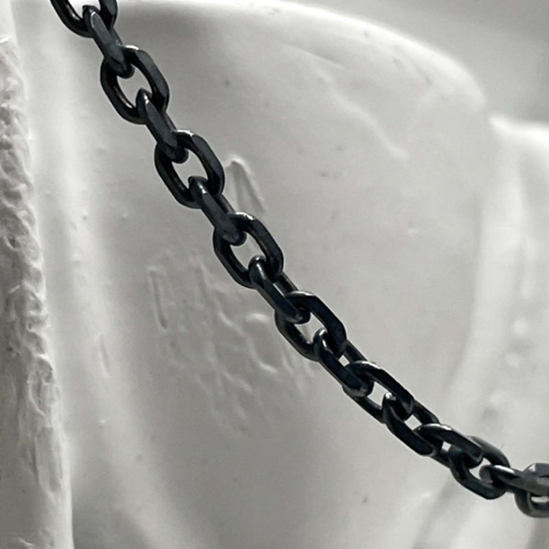 [BLESSEDBULLET][SV925]original chain necklace_vintage silver/black silver (6562960801910)
