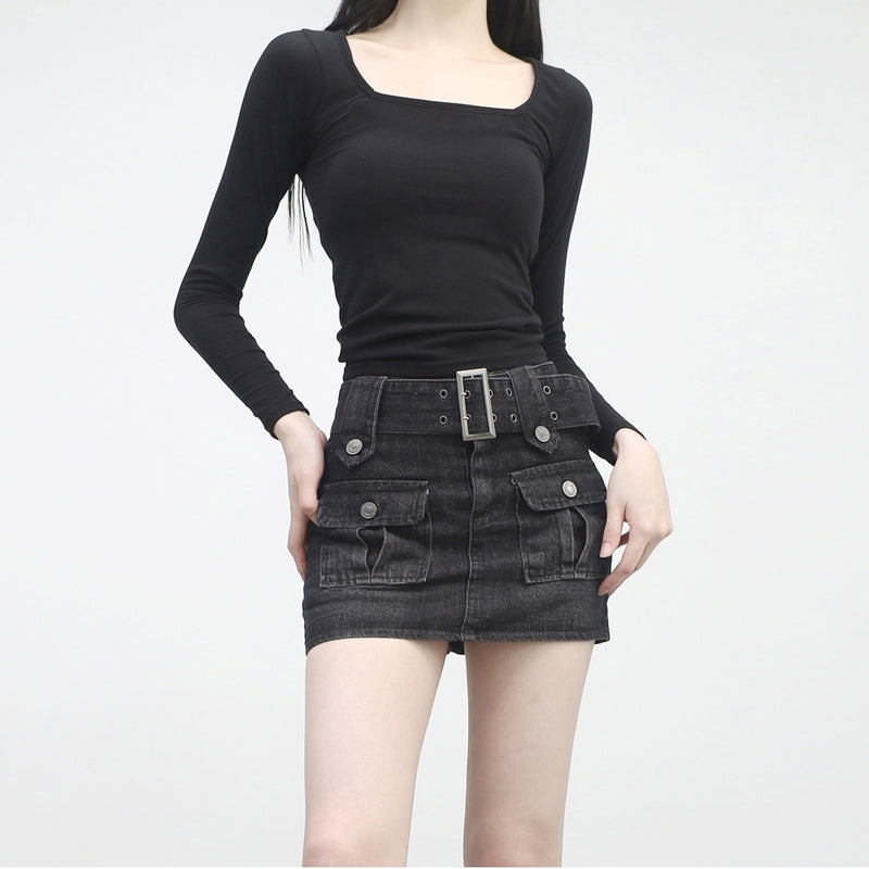 タイリーポケットベルトスカート/Tirry Pocket Belt Skirt