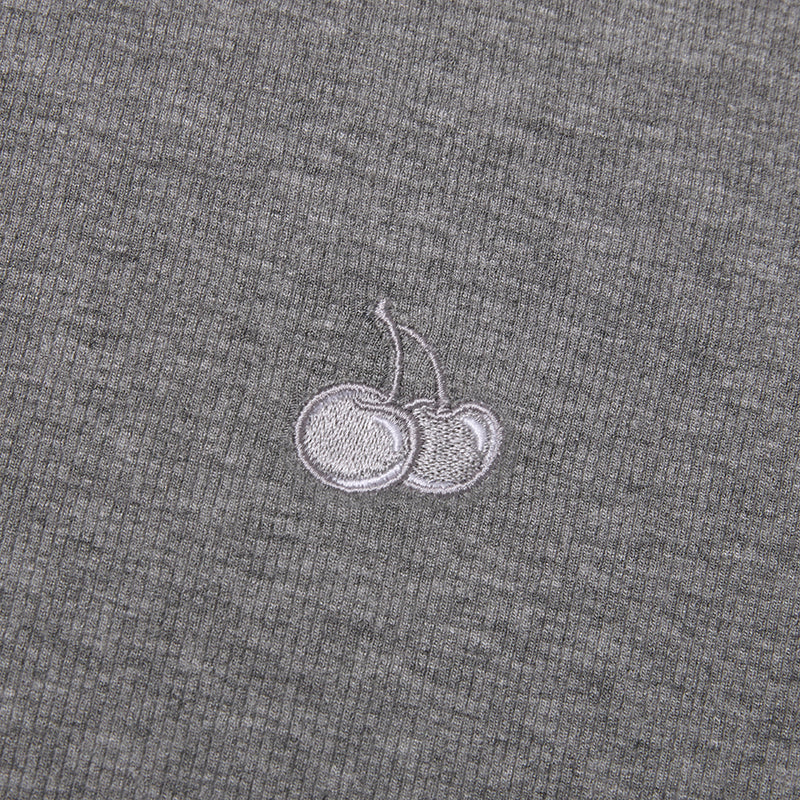 チェリーフロントポケットTシャツ／CHERRY FRONT POCKET T-SHIRT [GRAY CHARCOAL]