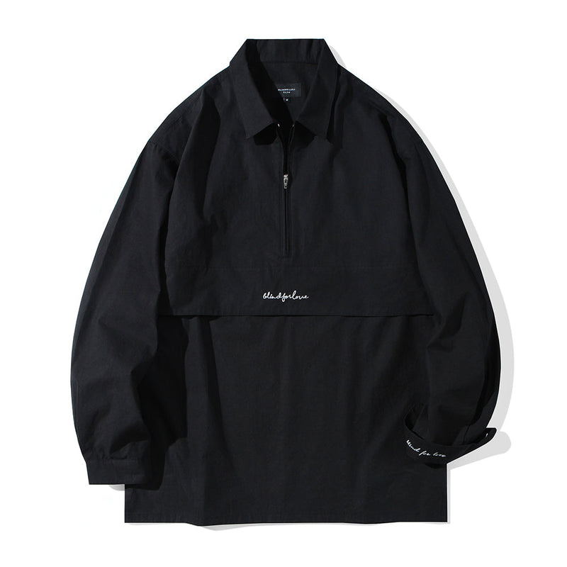 アノラックシャツ/アノラック シャツ S52 ブラック