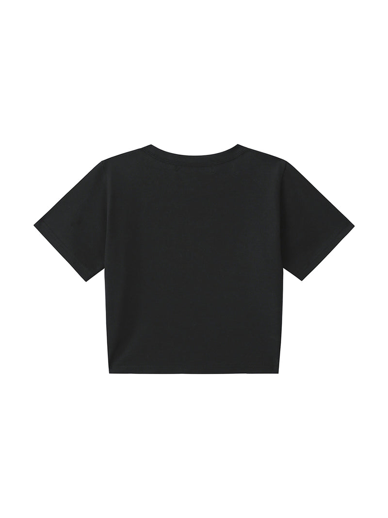0 2 devil twins crop t-shirt - BLACK (6567587872886)