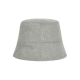 スタッズドロップオーバーフィットウールバケットハット/Stud Drop Over Fit Wool Bucket Hat Gray