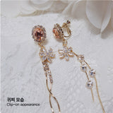 ダイアモンドペタルズイヤリング/Diamond Petals Earring - Peach Pink