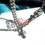 2DCチェーンクロス クロスピンブレスレット/2DC Chain Cross Clothespin Bracelet