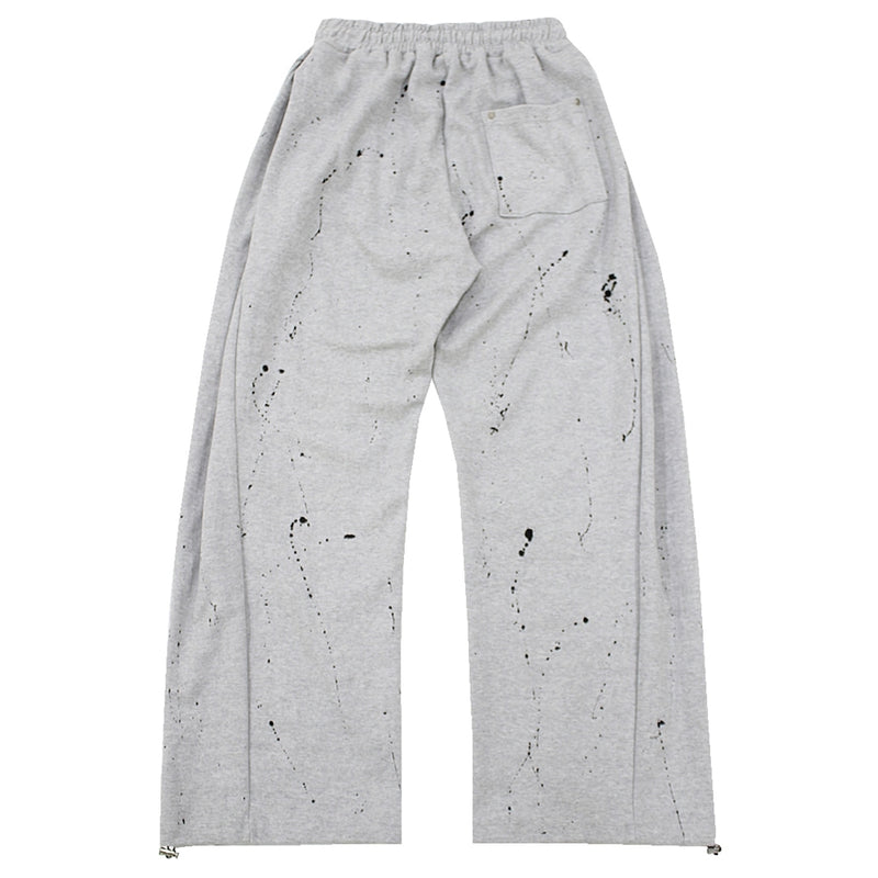 ペインティングサイドタックストリングスウェットパンツ/painting side tuck string sweat pants