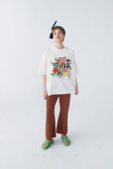 エキゾチックフラワーTシャツ/EXOTIC FLOWER T-SHIRT(UNISEX)_SWS4TS06IV