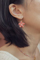 サンセットフラワーピアス/Sunset flower earring