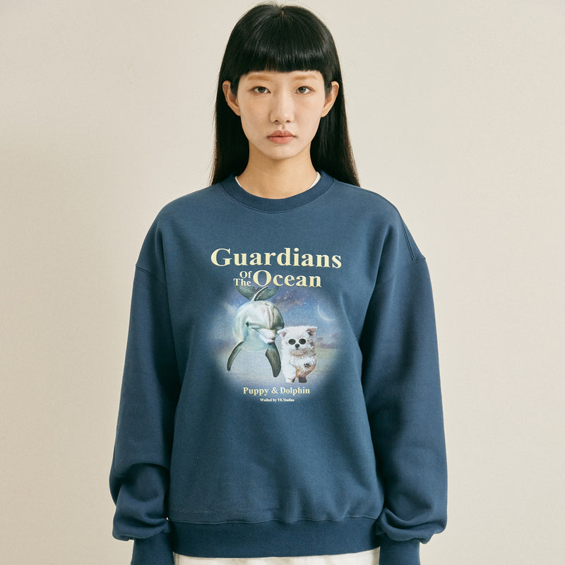 Puppy dolphin guardians sweatshirts (6600968142966)