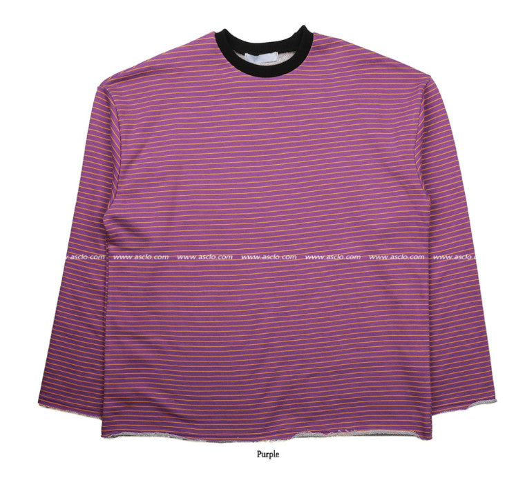 NewTG Striped Sweat Shirt (3color)