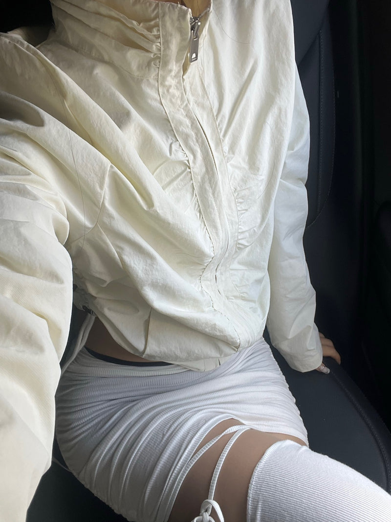スキニーシャーリングスカート / Skinny shirring skirt