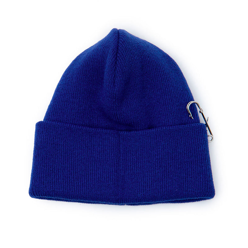 BBD Side Patch Long Beanie (Blue) (4643663609974)