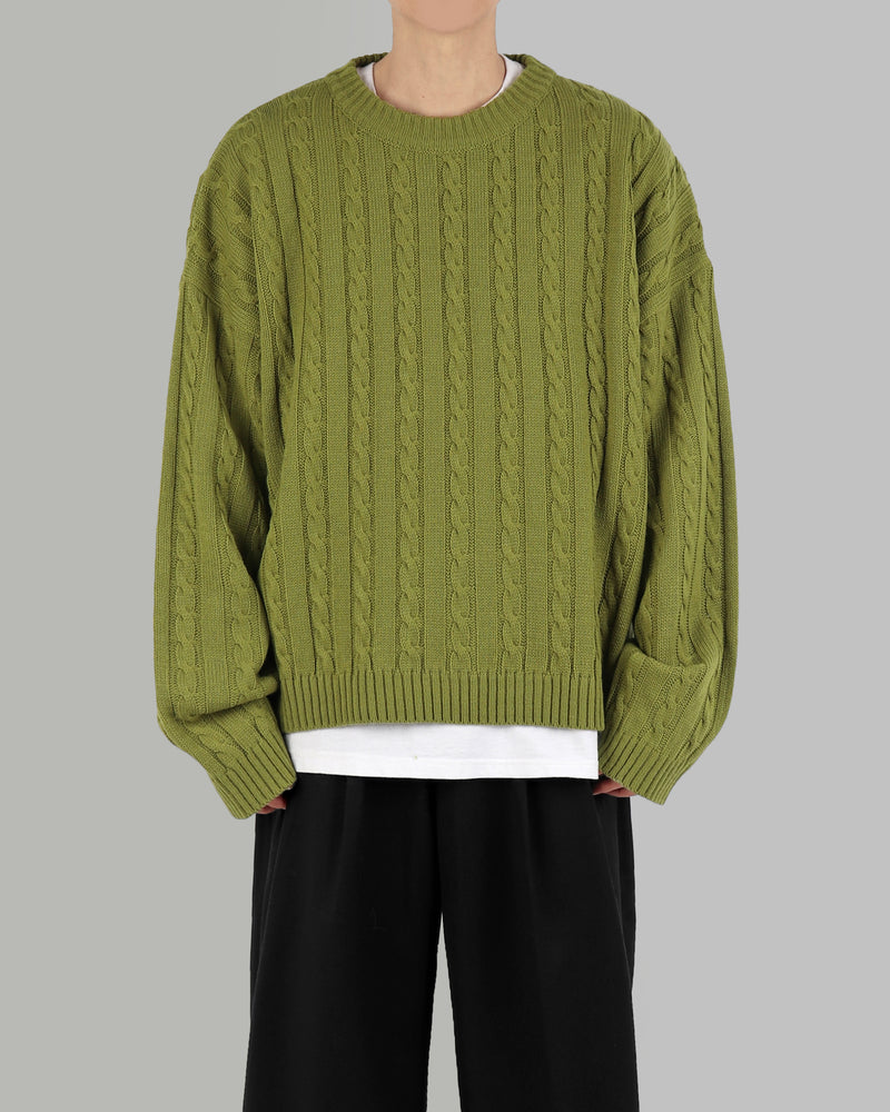 Glan cable knitwear