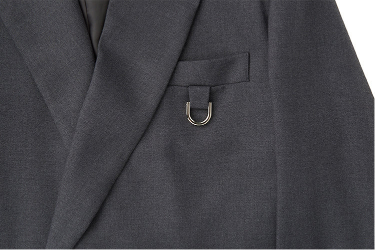 Buckle suit jacket - Charcol (4622118092918)