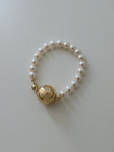 マグネットボールパールブレスレット / Magnet ball pearl bracelet - gold