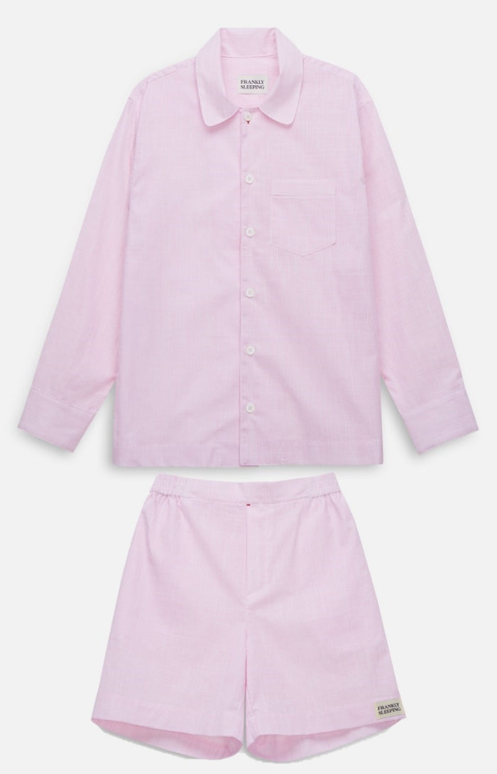 Big Shirt Pajama Set - Pink (6639476473974)