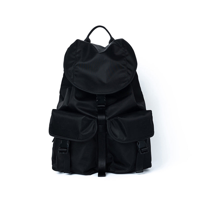 [After Pray Edition] 2-Pocket Nylon Cargo Rucksack (Black)