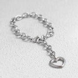 Oz heart chain bracelet (6566244515958)