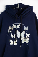 Butterfly hoodie - Navy (6614953853046)