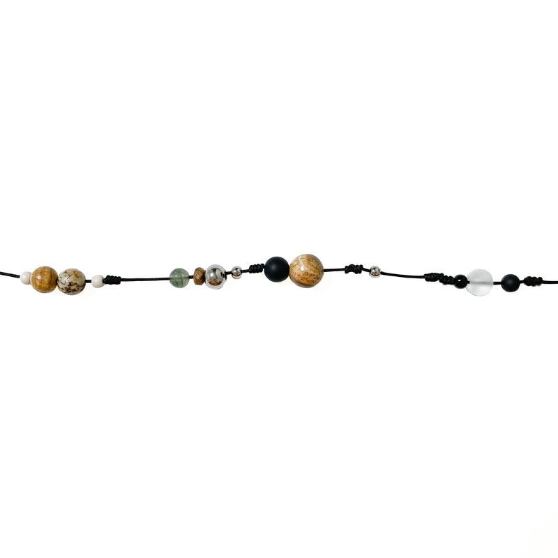 ザグレインオブウッドジェムストーンブレスレット / The grain of wood gemstone bracelet