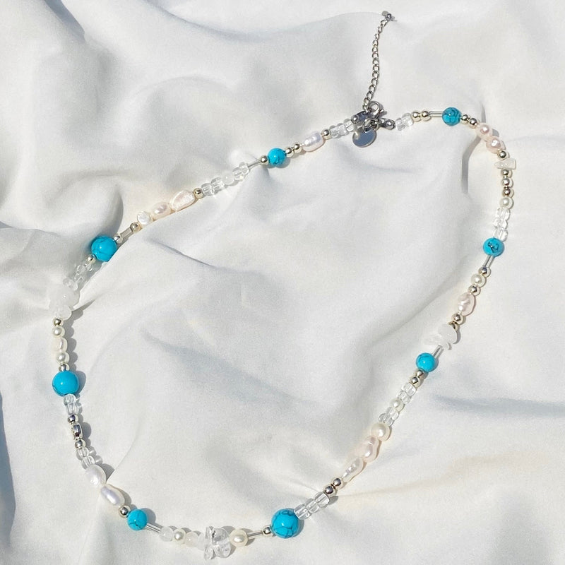 マルチビーズネックレス01/multi beads necklace 01