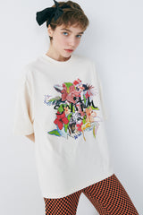 エキゾチックフラワーTシャツ/EXOTIC FLOWER T-SHIRT(UNISEX)_SWS4TS06IV