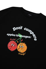 チェリーオーバーフィットTシャツ/black cherry overfit t-shirts