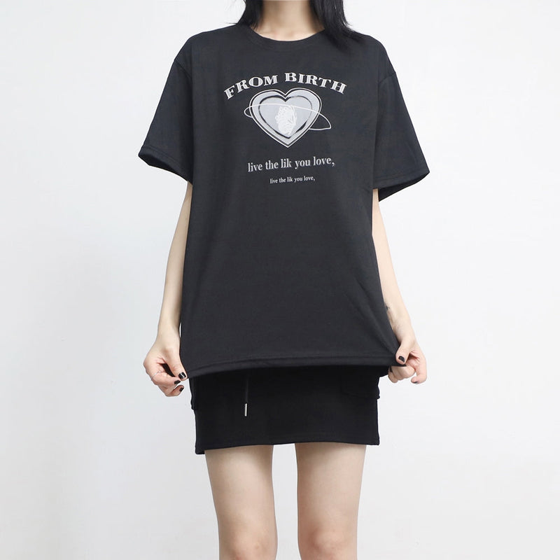 モンドハートレタリングTシャツ / mond heart lettering T-shirt