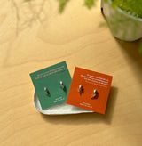 ワンタッチチューリップピアス/One-touch Tulip Earrings (2 colors)