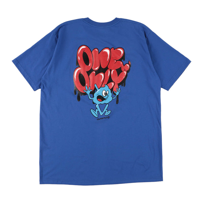 コラボレーション半袖Tシャツ（ブルー）I ONE N' ONLY × SSUNDAYY