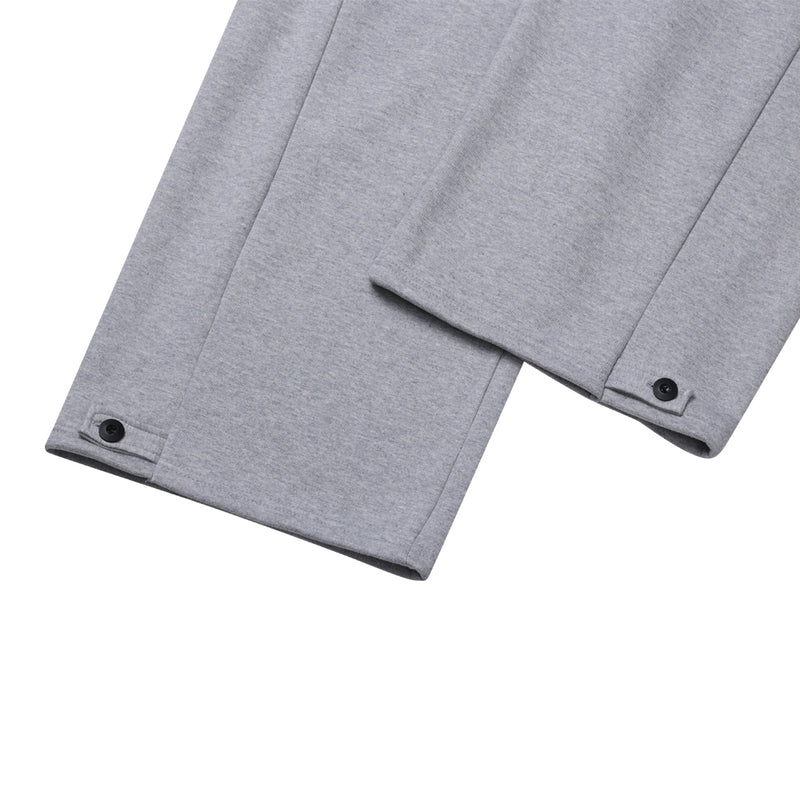 スナップサイドタックワイドパンツ / Snap side tuck wide pants (3color)