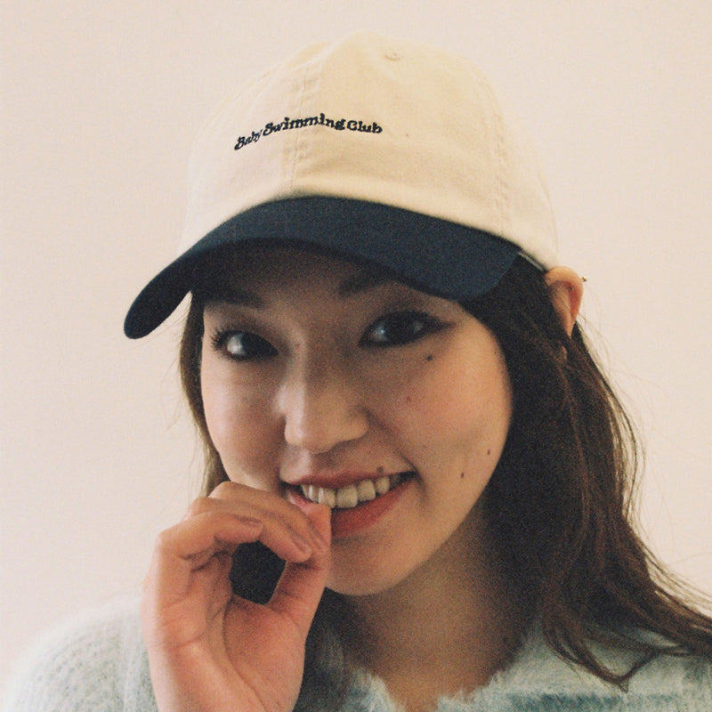[Call me baby] Baby Swimming Club ロゴ ベースボールキャップ / Baby Swimming Club Embroidery Ball Cap (6626772385910)