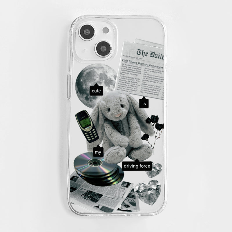 Clear Jelly Case Lovely Cat
