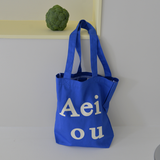 Aeiou Logo Bag (Cotton 100%) Summer Blue