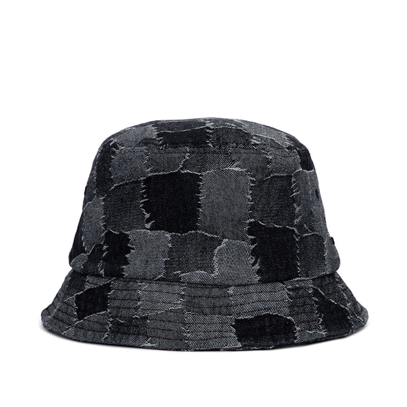 パッチワークデニムバケットハット / BBD Patchwork Denim Bucket Hat (Black)