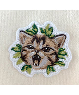 ペットミーモアキティパッチカーディガン/Pet me more kitten patch cashmere blended knit cardigan Black [Unisex]