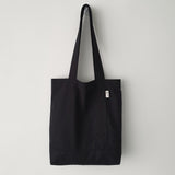 Twill simple line bag - black