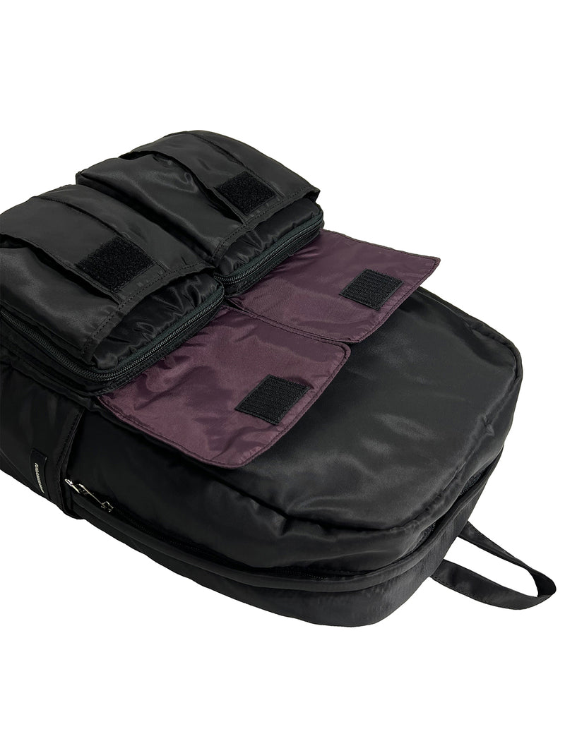 パッデッドカーゴポケットバックパック / Padded Cargo Pocket Backpack (Black)