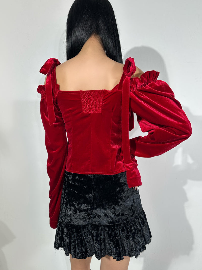 シャーリングブラウス red shirring blouse – 60% SIXTYPERCENT